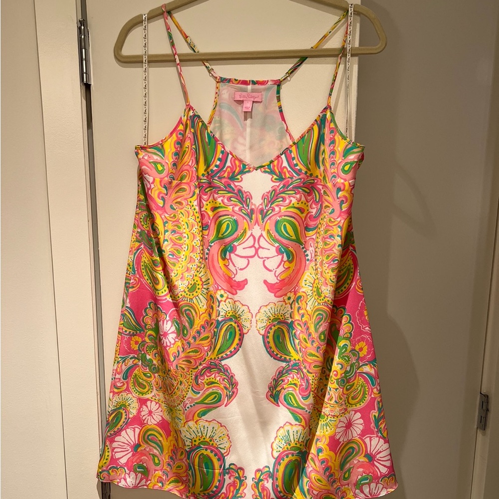 Silk Lilly Pulitzer LG NWOT racer back dress